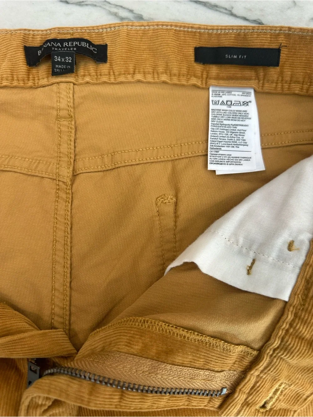 Banana Republic Men's Corduroy Pants in Golden Brown 34x32